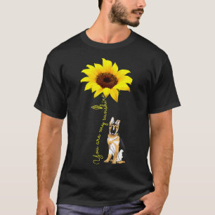 You Are My Sunshine Sunflower German Shepherd Mom T-Shirt