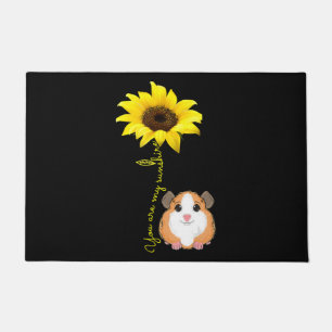 You Are My Sunshine Sunflower Guinea Pig Mom Doormat