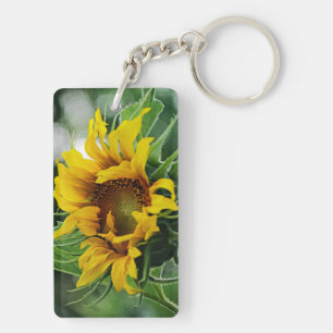 "You Are My Sunshine" Sunflower Keychain