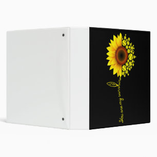 You Are My Sunshine Sunflower Softball Binder