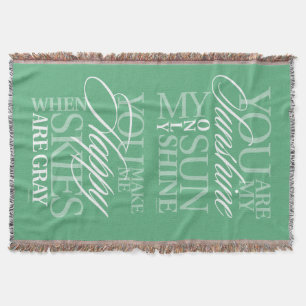 You Are My Sunshine Throw Blanket