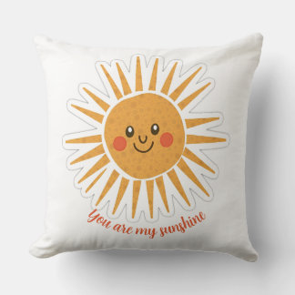 You are my sunshine throw pillow