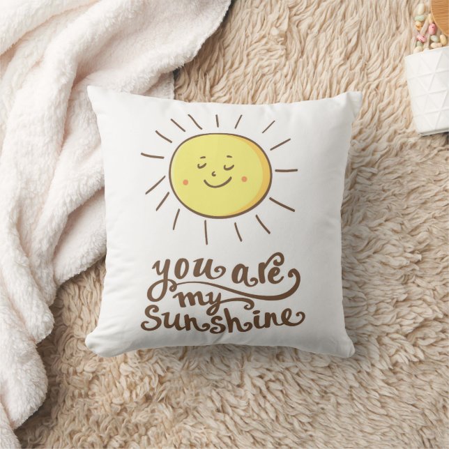 You Are My Sunshine Throw Pillow (Blanket)