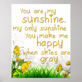 "You Are My Sunshine" Wall Art