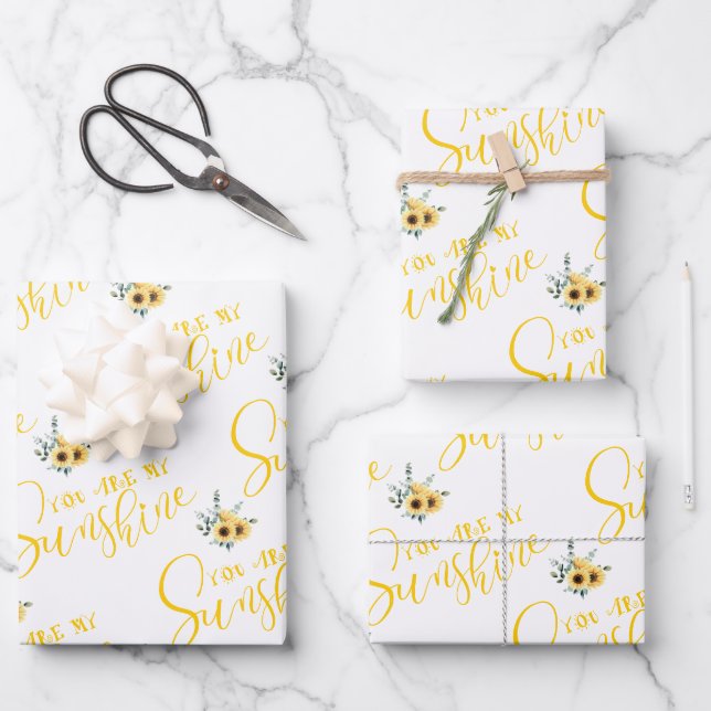 You Are My Sunshine Wrapping Sheets (Front)
