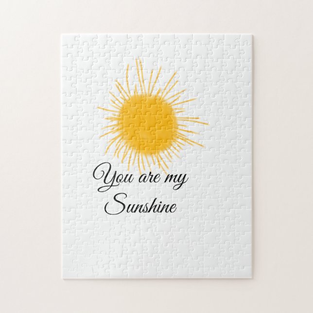 you are my sunshine yellow orange sun rays add nam jigsaw puzzle (Vertical)