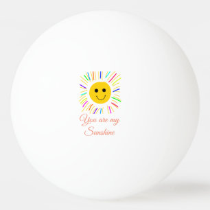 you are my sunshine yellow orange sun rays add nam ping pong ball