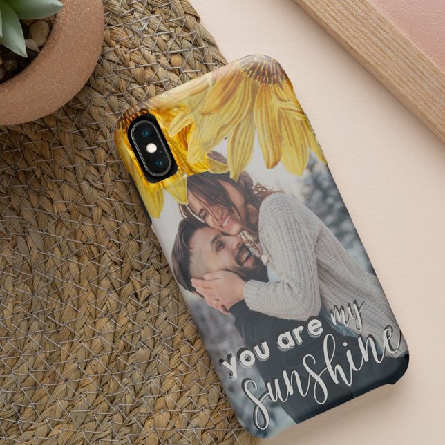 You Are My Sunshine Yellow Sunflower Photo Case-Mate iPhone Case (Creator Uploaded)