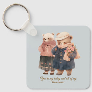 You Are My Today Quote Keychain
