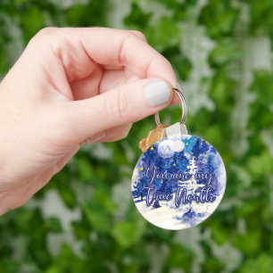 You Are My True North Keychain