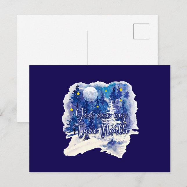 You Are My True North Postcard (Front/Back)