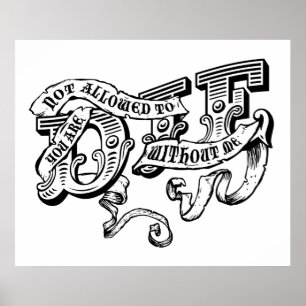 you are not allowed to die without me poster