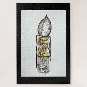You are not alone, I am here friendship quote Jigsaw Puzzle