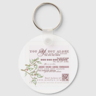 You are not alone keychain