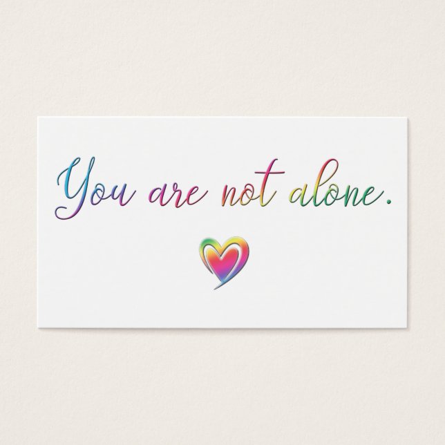You Are Not Alone/Safety Pin (Front)