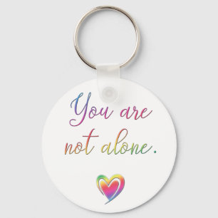 You Are Not Alone/Safety Pin Keychain