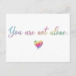 You Are Not Alone/Safety Pin Postcard