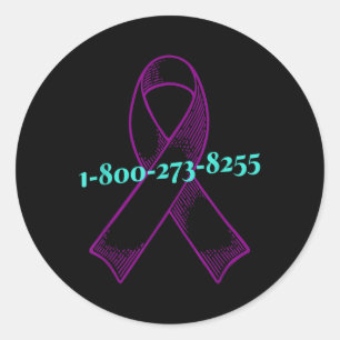You Are Not Alone, Suicide Awareness  Classic Round Sticker