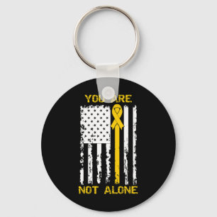 You Are Not Alone Suicide Prevention Awareness Yel Keychain