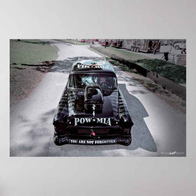 You Are Not Forgotten 1955 POW-MIA Chevy Poster (Front)