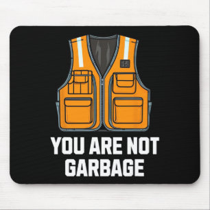 You Are Not Garbyge Trump Wearing Vest Mouse Pad
