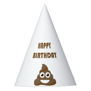 You are old as...Happy Birthday   funny poop emoji Party Hat