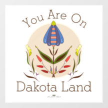 You Are On Dakota Land Window Cling