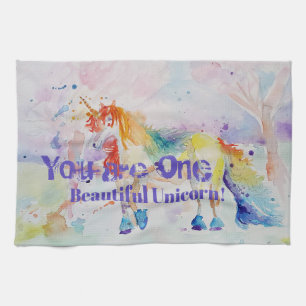 You Are One Beautiful Unicorn! Tea Towel