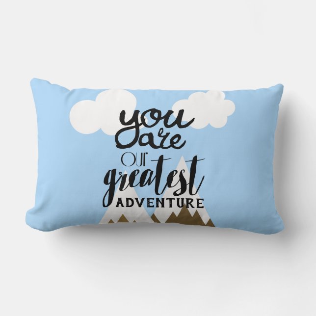 You Are Our Greatest Adventure Throw Pillow (Front)