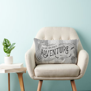 You Are Our Greatest Adventure Watercolor Ink Lumbar Pillow