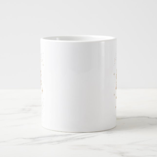 You Are Pure Light ✨ | Celestial Gold & Lavender D Large Coffee Mug (Front)