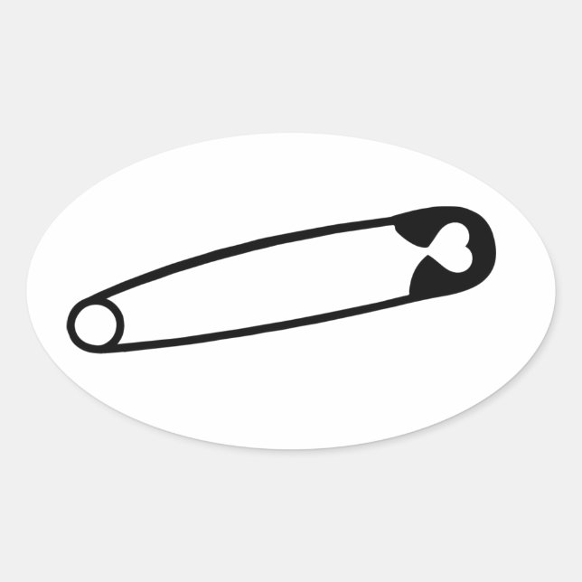 You are safe with me... oval sticker (Front)