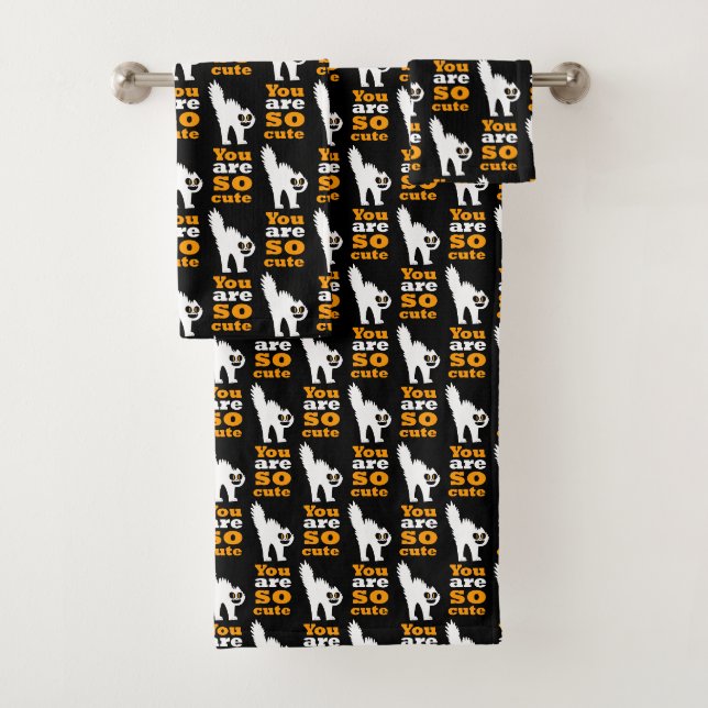 You are so cute frustred cat Case-Mate iPhone case Bath Towel Set (Insitu)