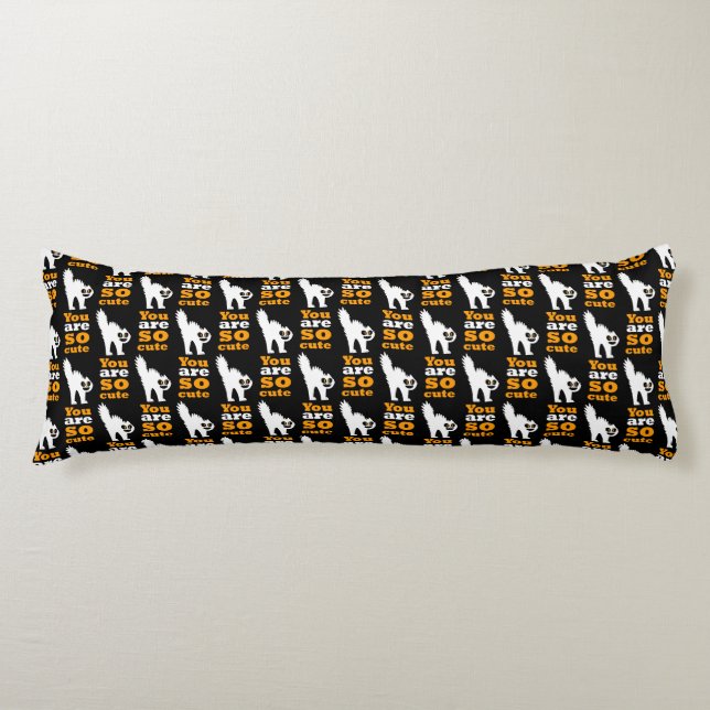 You are so cute frustred cat Case-Mate iPhone case Body Pillow (Front)