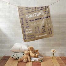 You Are So Loved Blanket Add Your Name