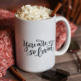 You Are So Loved Encouraging Heart Mug
