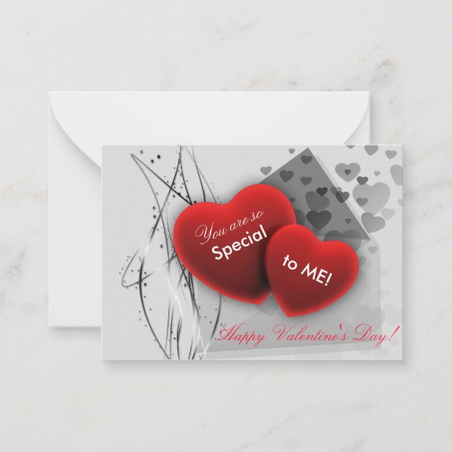 You are so Special Valentine Note Card (Front)