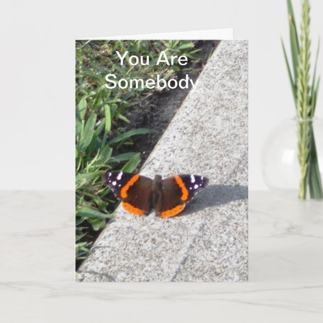 You Are Somebody Poem Card (Front)