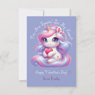 You Are Special   Cute Unicorn Valentines Day Card