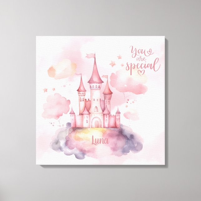 You are Special Palace Pink Cloud customizable Canvas Print (Front)