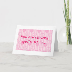 **YOU ARE SPECIAL TO ME** CHRISTMAS GREETING HOLIDAY CARD