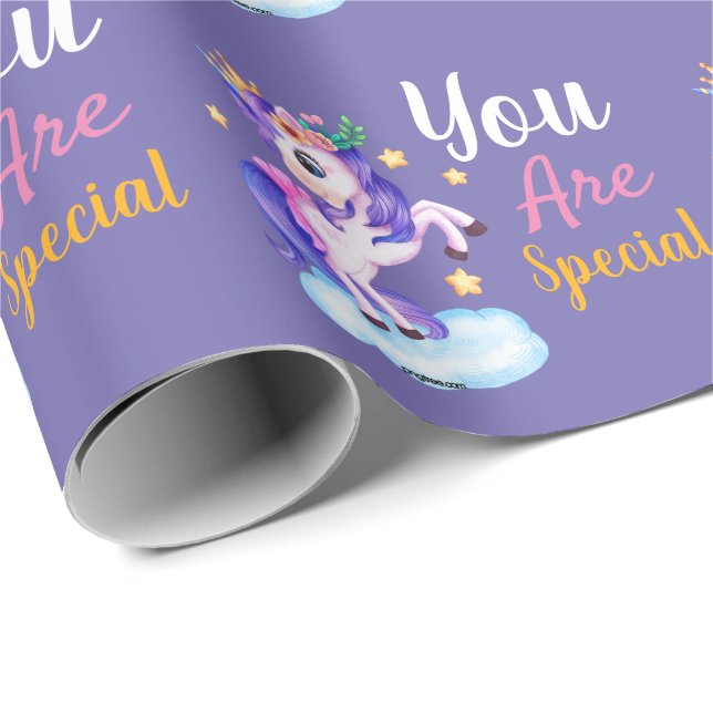 You are special unicorn  wrapping paper (Roll Corner)