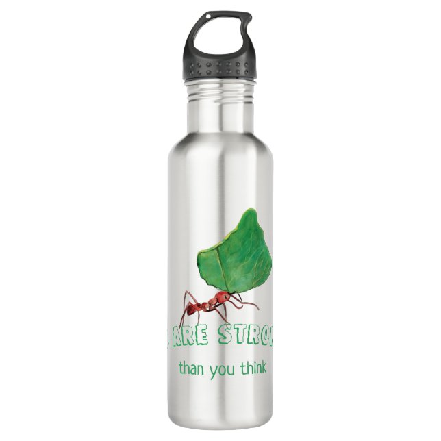 You are stronger than you think 710 ml water bottle (Front)