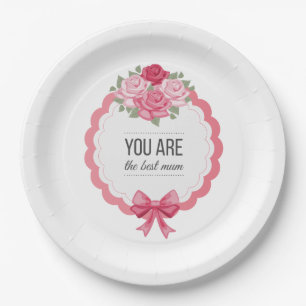 You Are The Best Mum Mother's Day Paper Plate