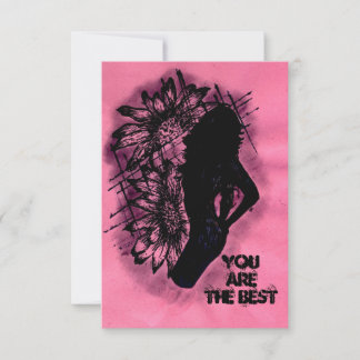 You are the best thank you card