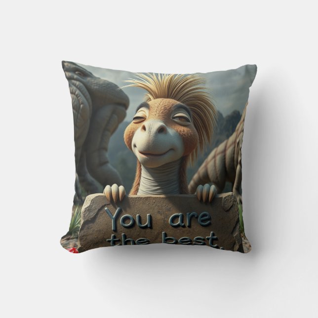 You are the Best"  Throw Pillow (Front)