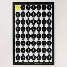 You Are the Brightest Bulb Customizable: Black 003