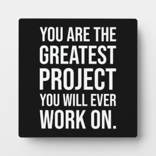 You Are The Greatest Project, Gym, Hustle Success Plaque