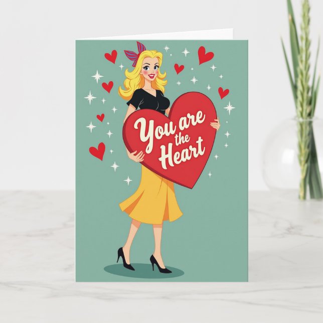 You Are The Heart Of Me Love Card (Front)