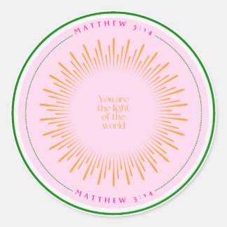 You are the light of the world sticker